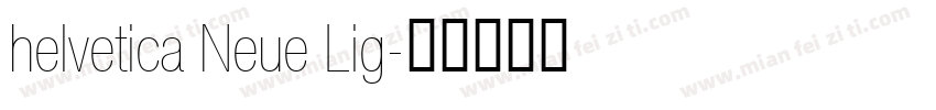 helvetica Neue Lig字体转换